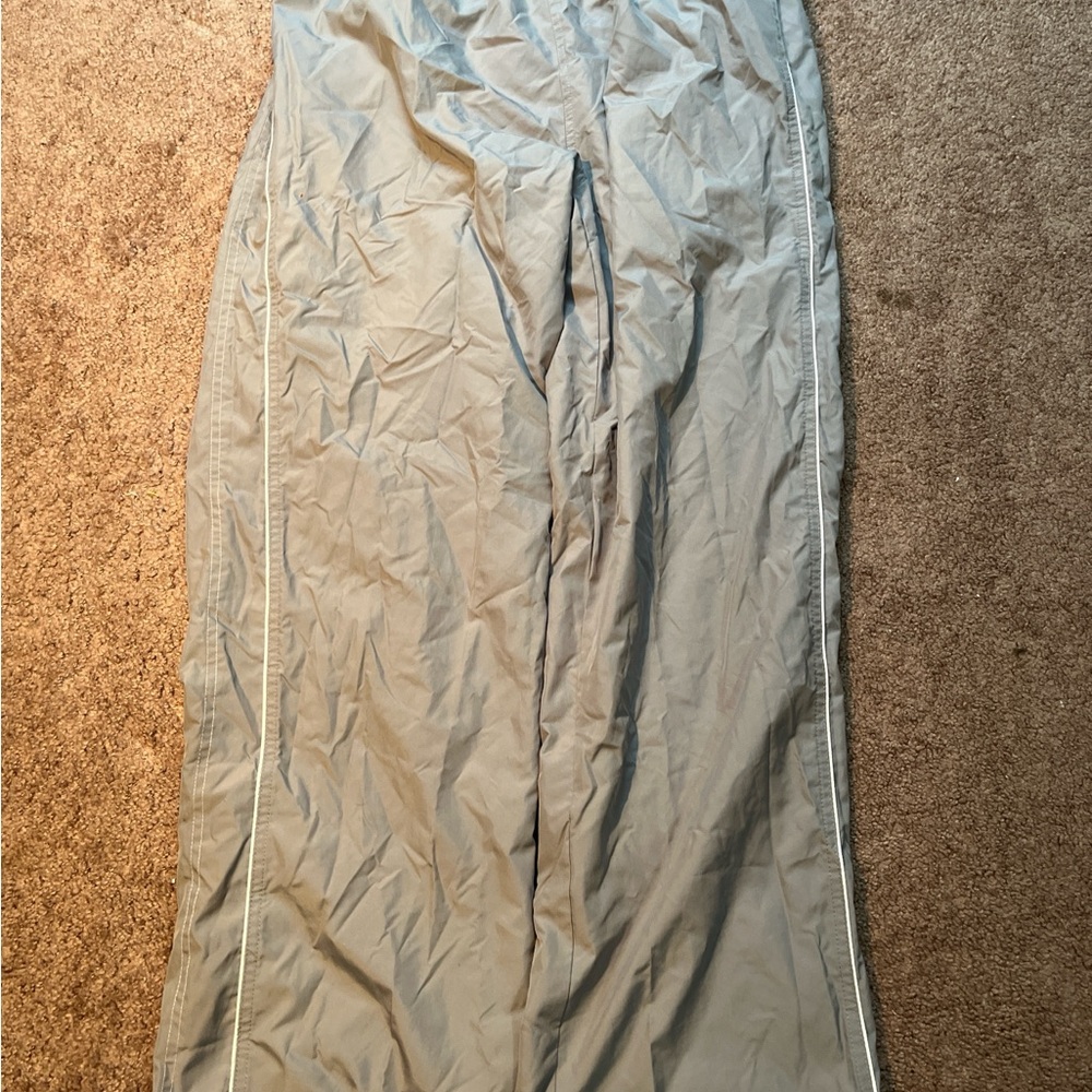 90s Reebok Track Suit Pants Gray and White striped Size large